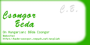csongor beda business card