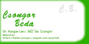 csongor beda business card